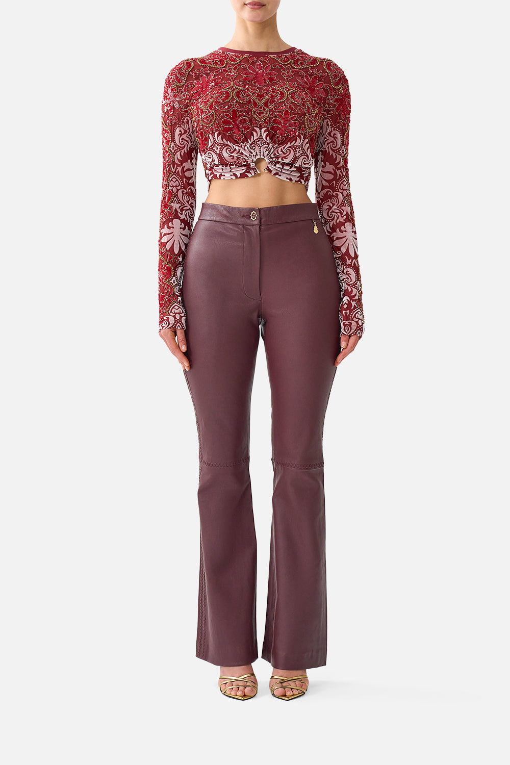 TAILORED LEATHER TROUSER CALL ME A CARRIAGE