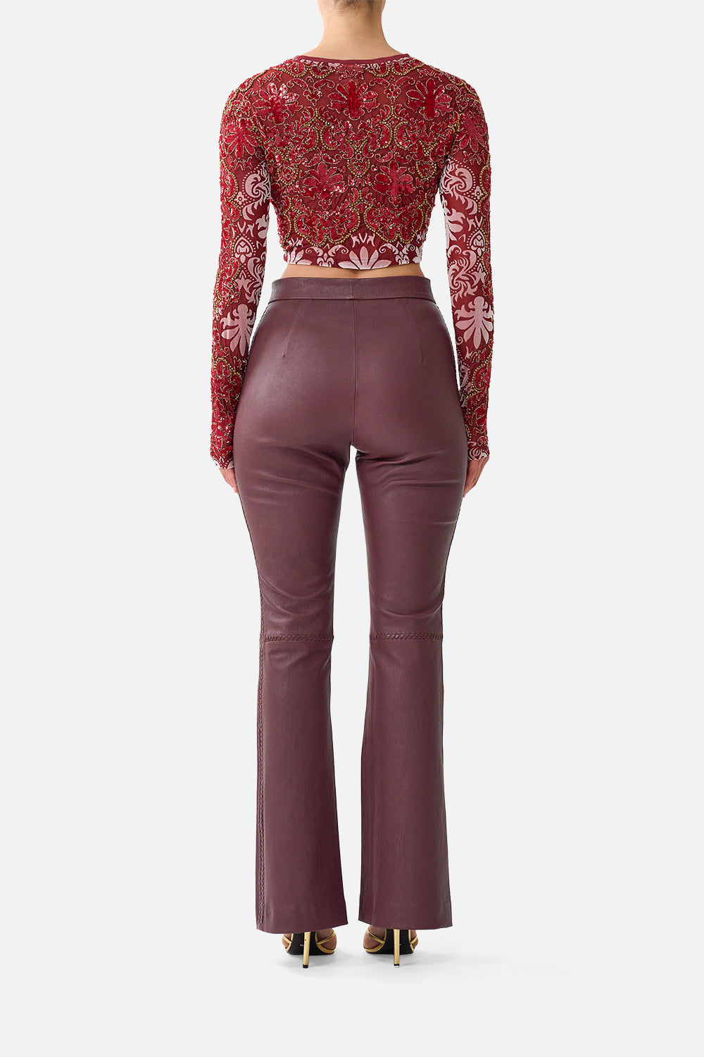 TAILORED LEATHER TROUSER CALL ME A CARRIAGE