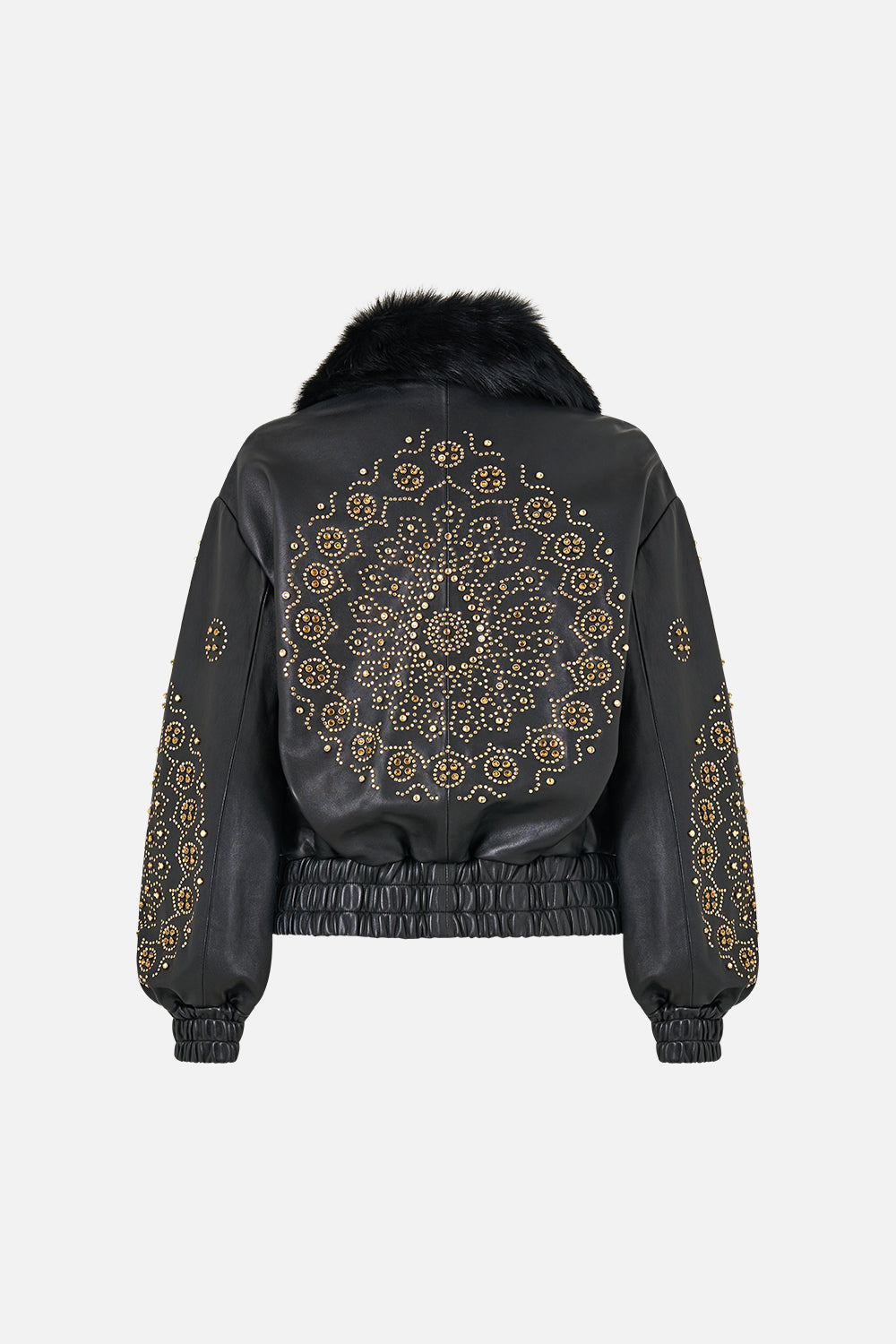 LEATHER BOMBER WITH POCKET DETAILS THE SECESSION SESSIONS
