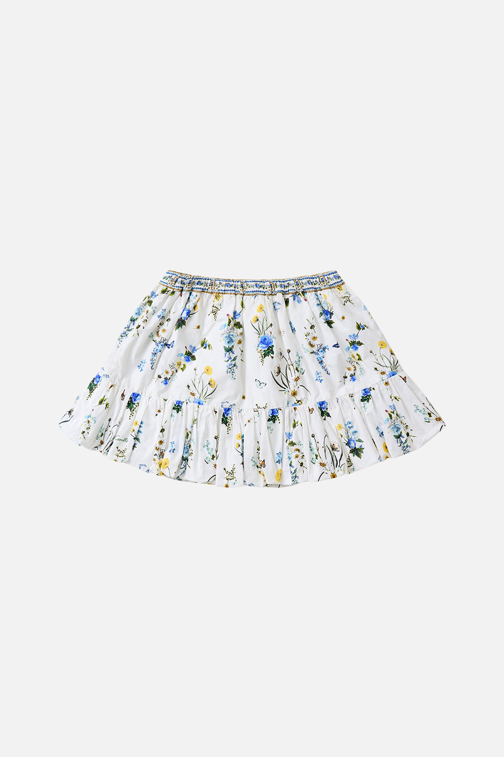 The CAMILLA KIDS SHORT BUBBLE SKIRT DANDELION SKIES