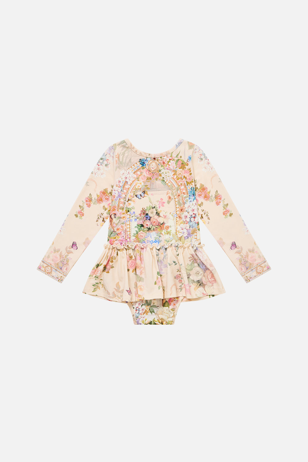 The CAMILLA BABIES LONG SLEEVE BODYSUIT W JERSEY SKIRT MIDSUMMER MASTERPIECE