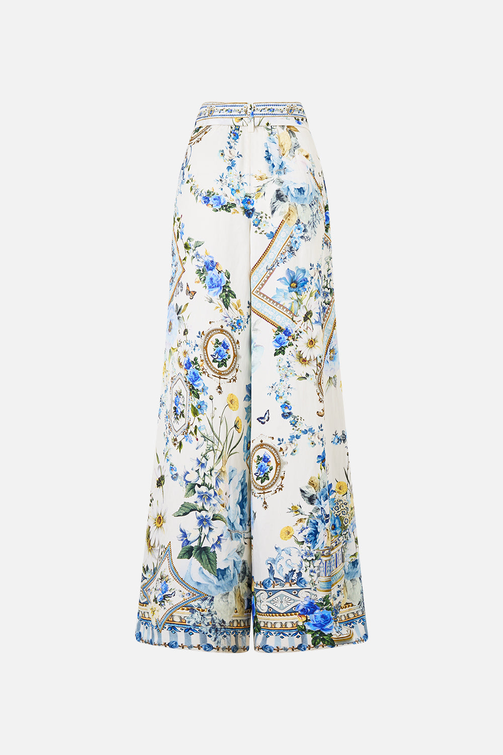The CAMILLA SCARF BELT WIDE LEG PANT DANDELION SKIES