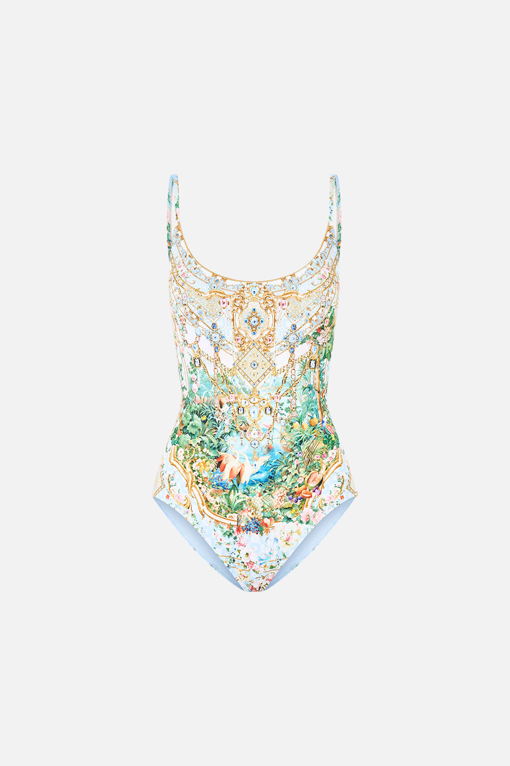SCOOP NECK ONE PIECE WITH SCOOP BACK SISI SOCIETY