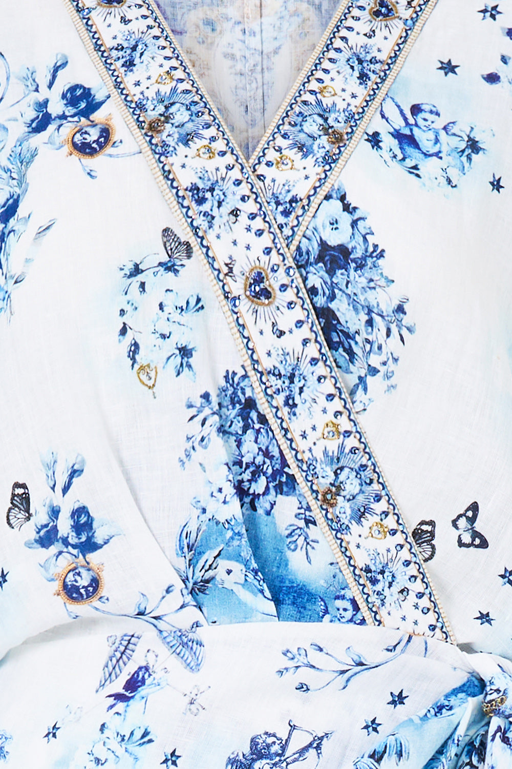 WRAP MIDI DRESS THE PORCELAIN PARLOUR