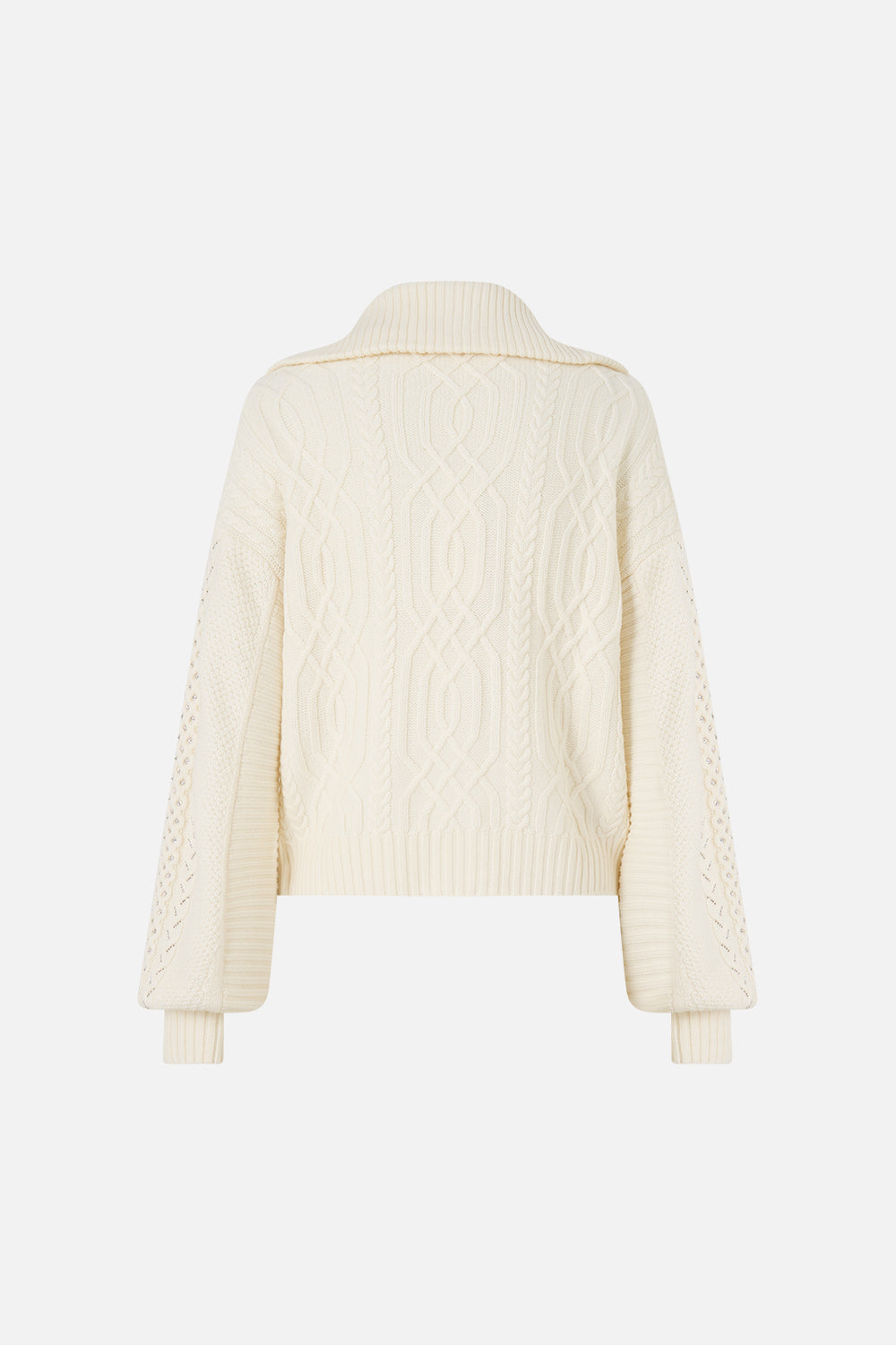 The CAMILLA FLY COLLAR KNIT BOMBER MIDSUMMER MASTERPIECE