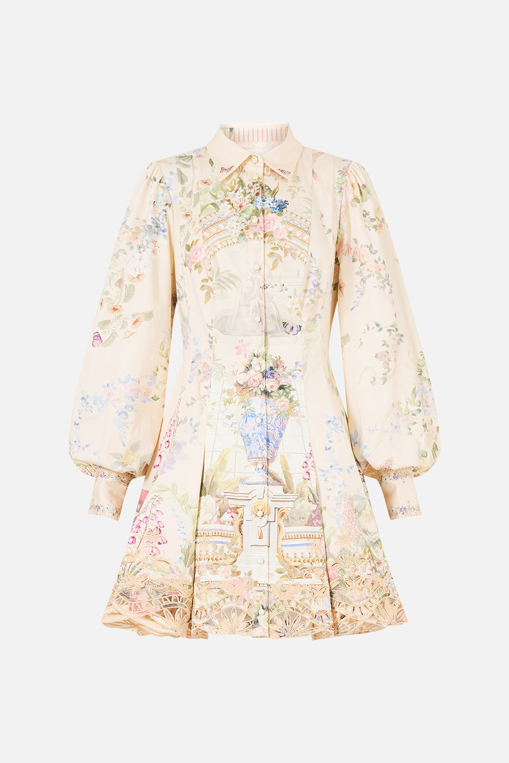 The CAMILLA SHORT BUTTON FRONT SHIRT DRESS MIDSUMMER MASTERPIECE