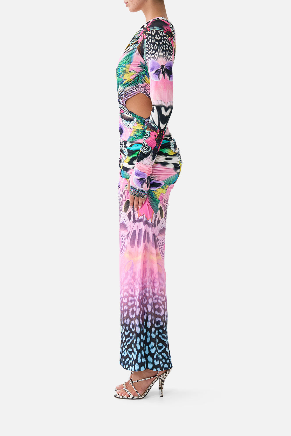 The CAMILLA ONE SHOULDER JERSEY CUT OUT DRESS MILLAMORPHOSIS