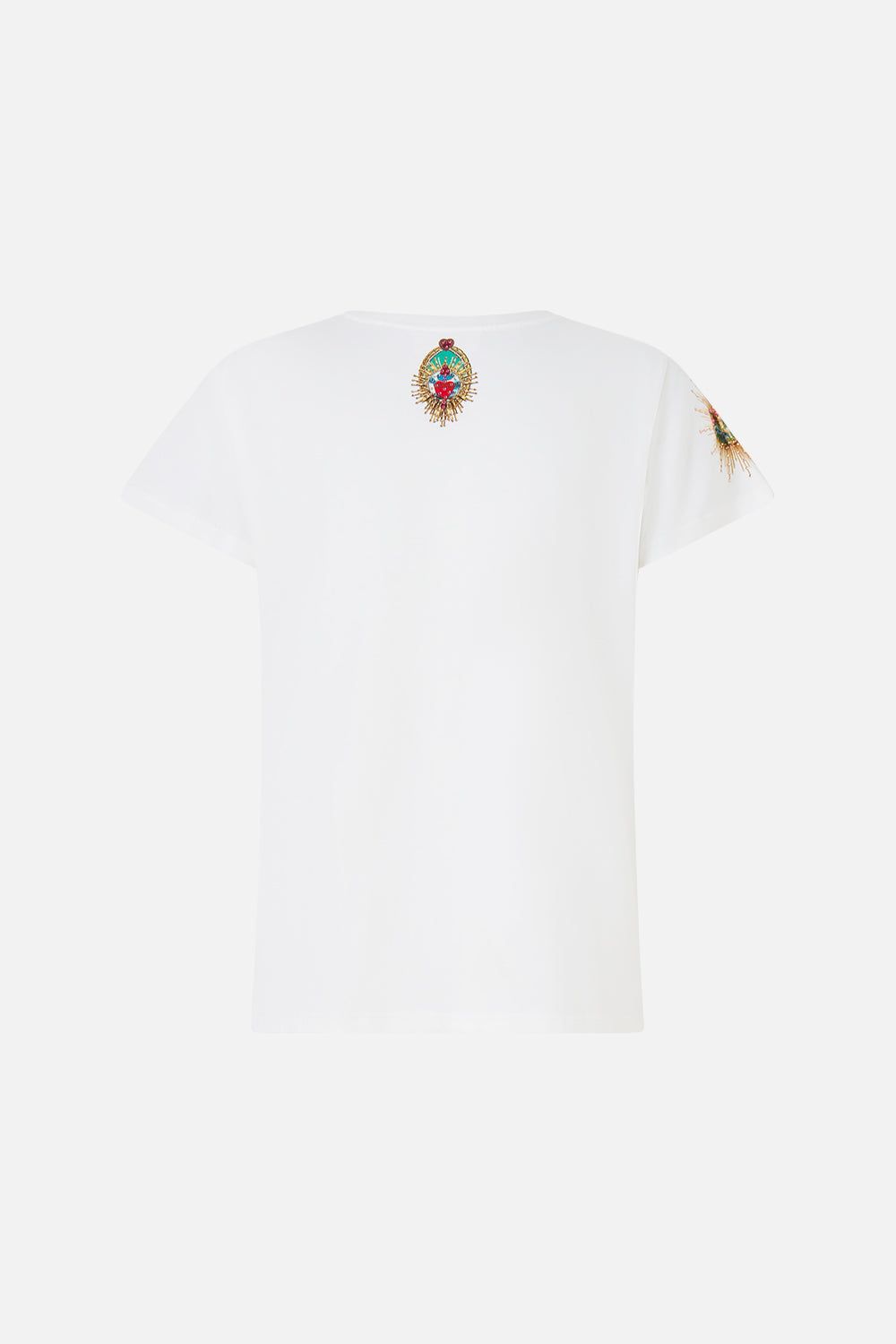 SLIM FIT ROUND NECK T-SHIRT PAINTED PRAYERS