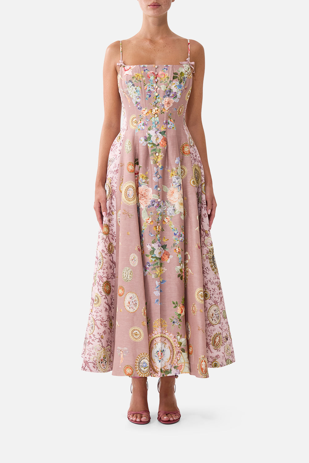 The CAMILLA CORSET DRESS WITH LONG FLARED SKIRT CHAMBER OF BLOOMSCHAMBER OF BLOOMS
