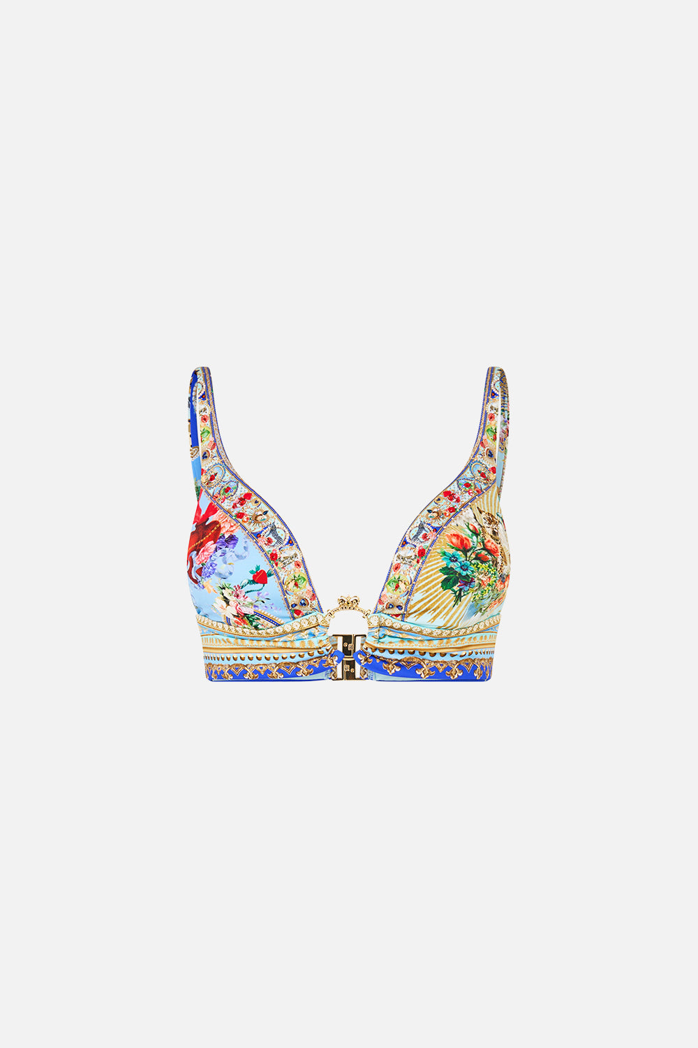 HIGH TRI BIKINI TOP W RING FRONT VERSES IN VINTAGE