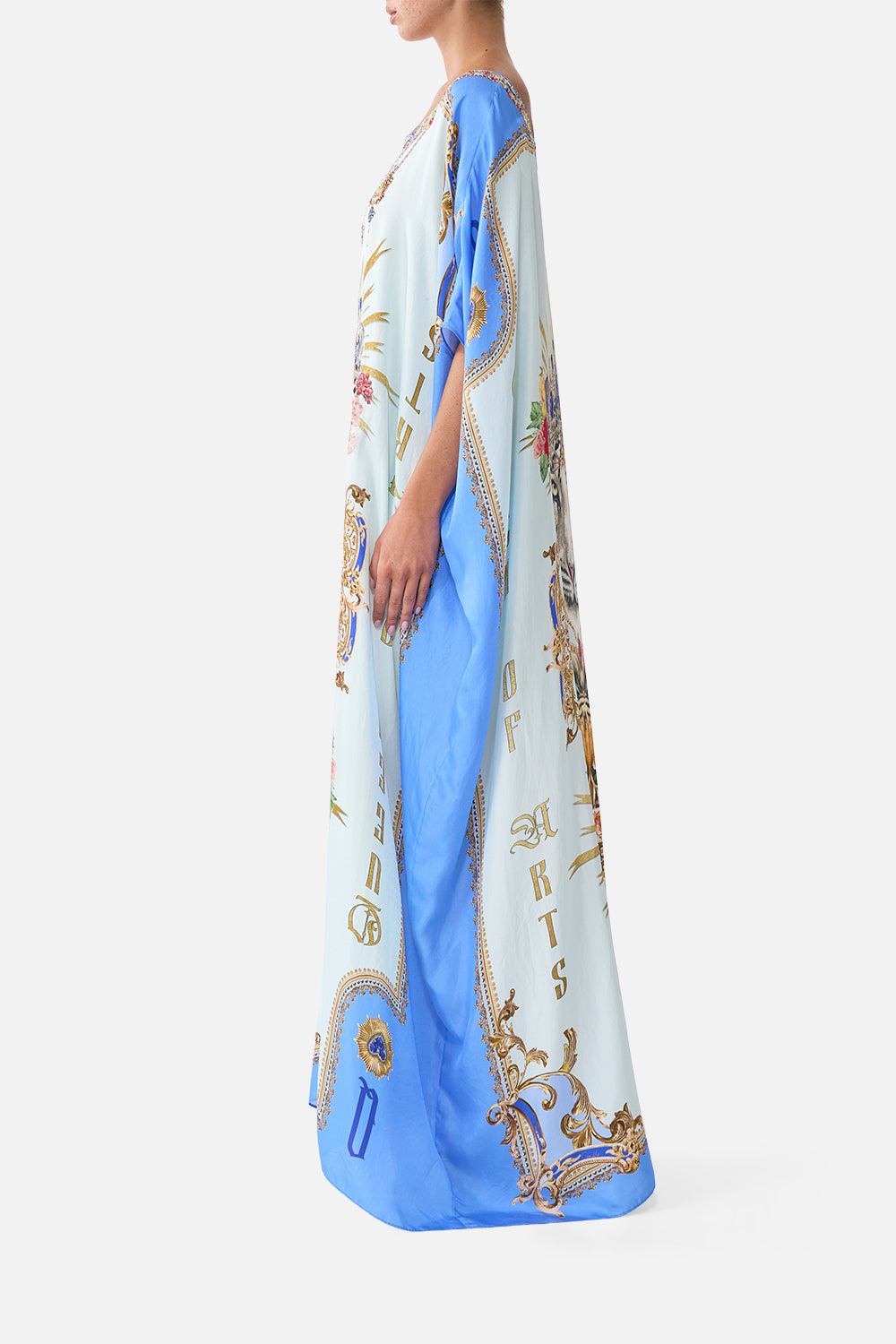 The CAMILLA ROUND NECK KAFTAN VERSES IN VINTAGE