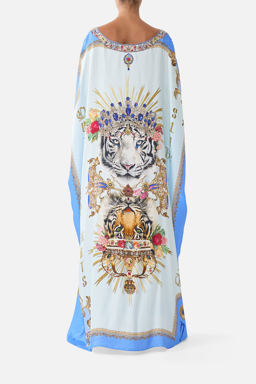 The CAMILLA ROUND NECK KAFTAN VERSES IN VINTAGE