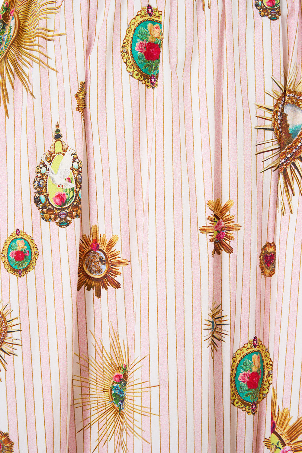 HIGH WAISTED TIERED SKIRT PAINTED PRAYERS