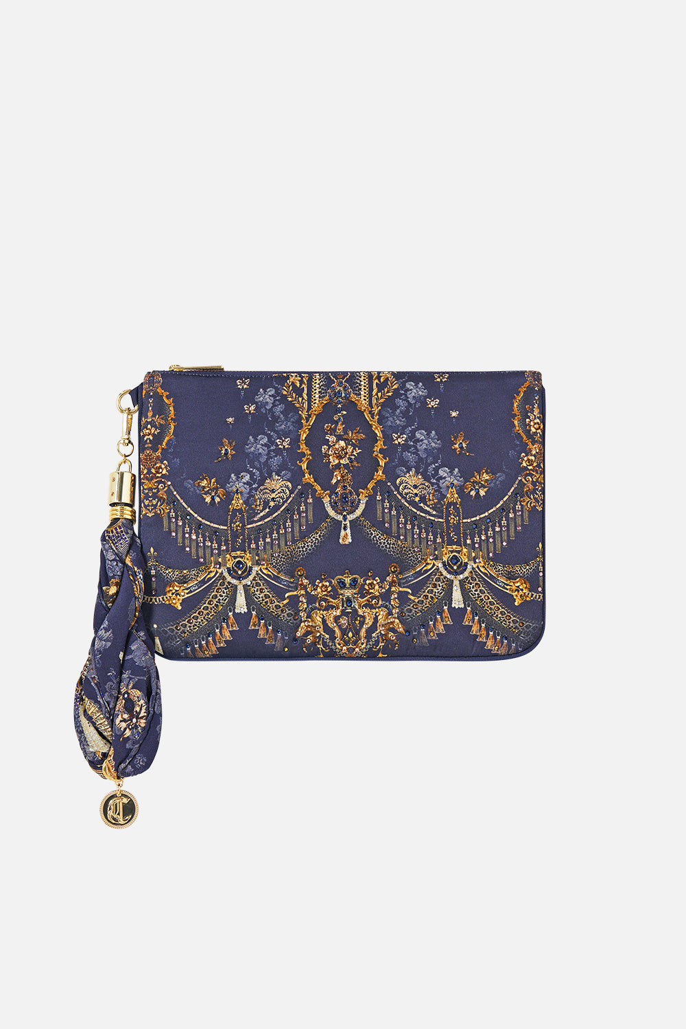 SCARF CLUTCH CLOAKED IN BAROQUE
