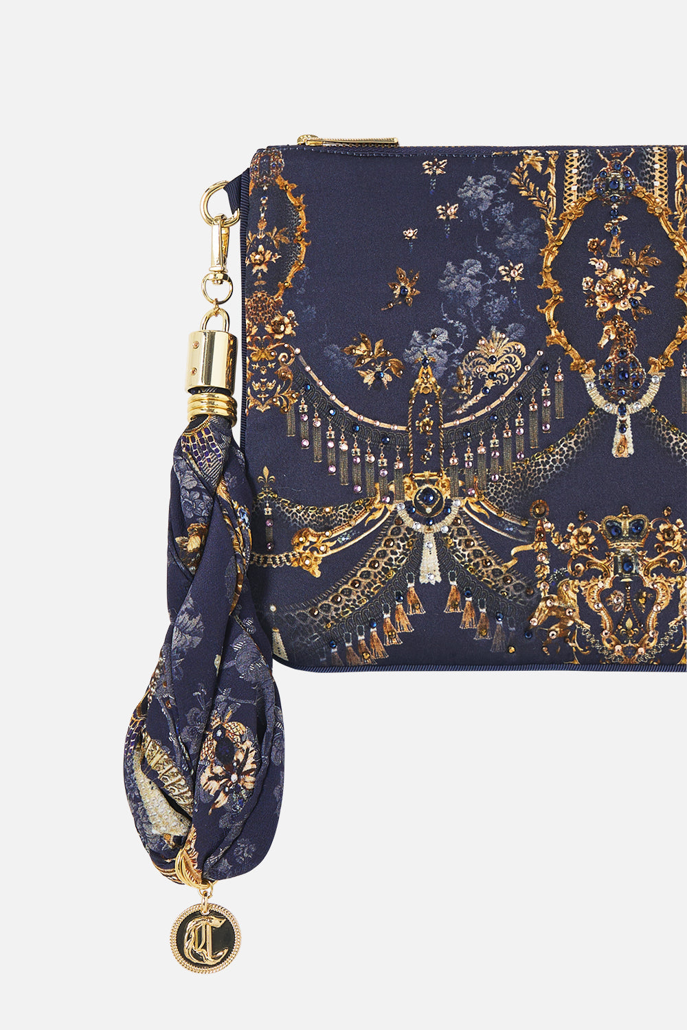 SCARF CLUTCH CLOAKED IN BAROQUE