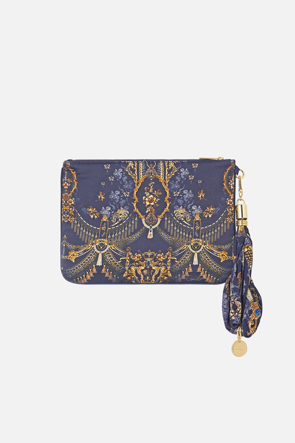 SCARF CLUTCH CLOAKED IN BAROQUE