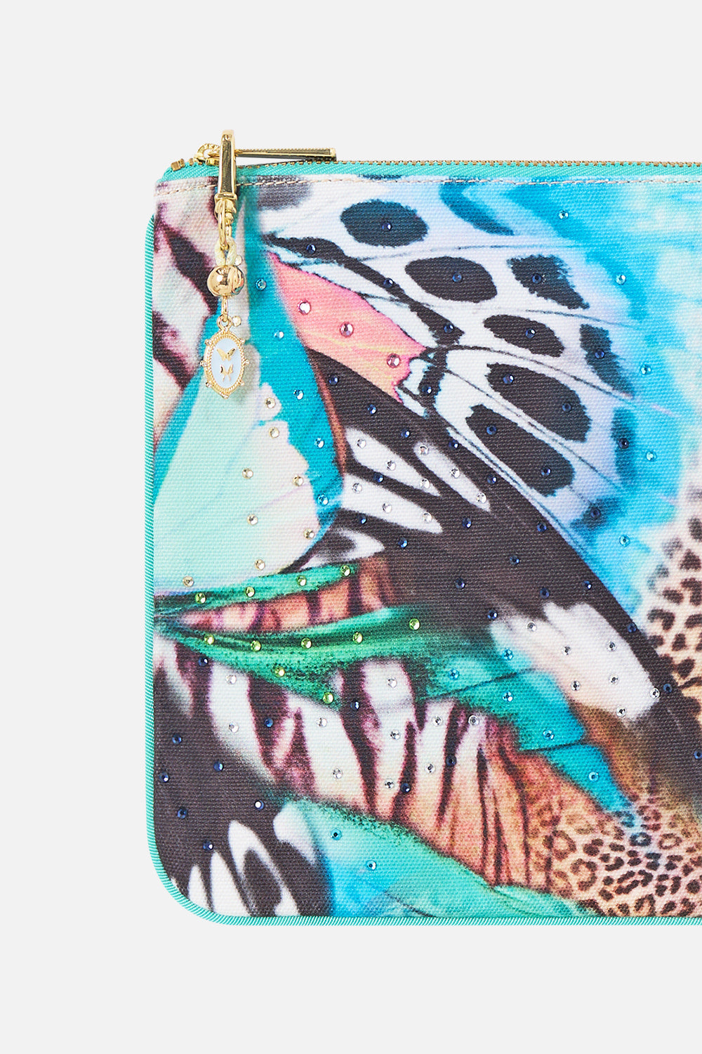 SMALL CANVAS CLUTCH BUTTERFLY BOHEMIA