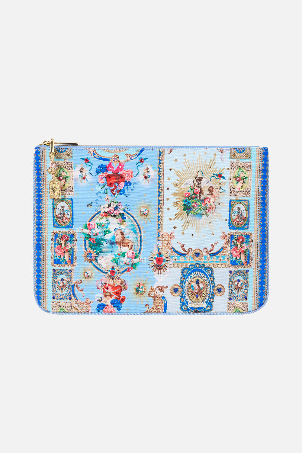 SMALL CANVAS CLUTCH VERSES IN VINTAGE