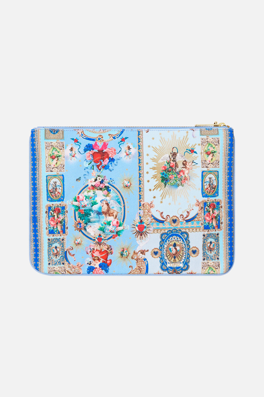 SMALL CANVAS CLUTCH VERSES IN VINTAGE