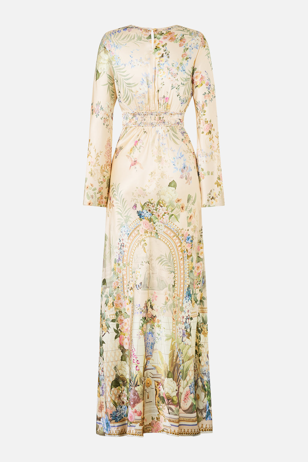 The CAMILLA V NECK DRESS WITH FLARED SLEEVE MIDSUMMER MASTERPIECE