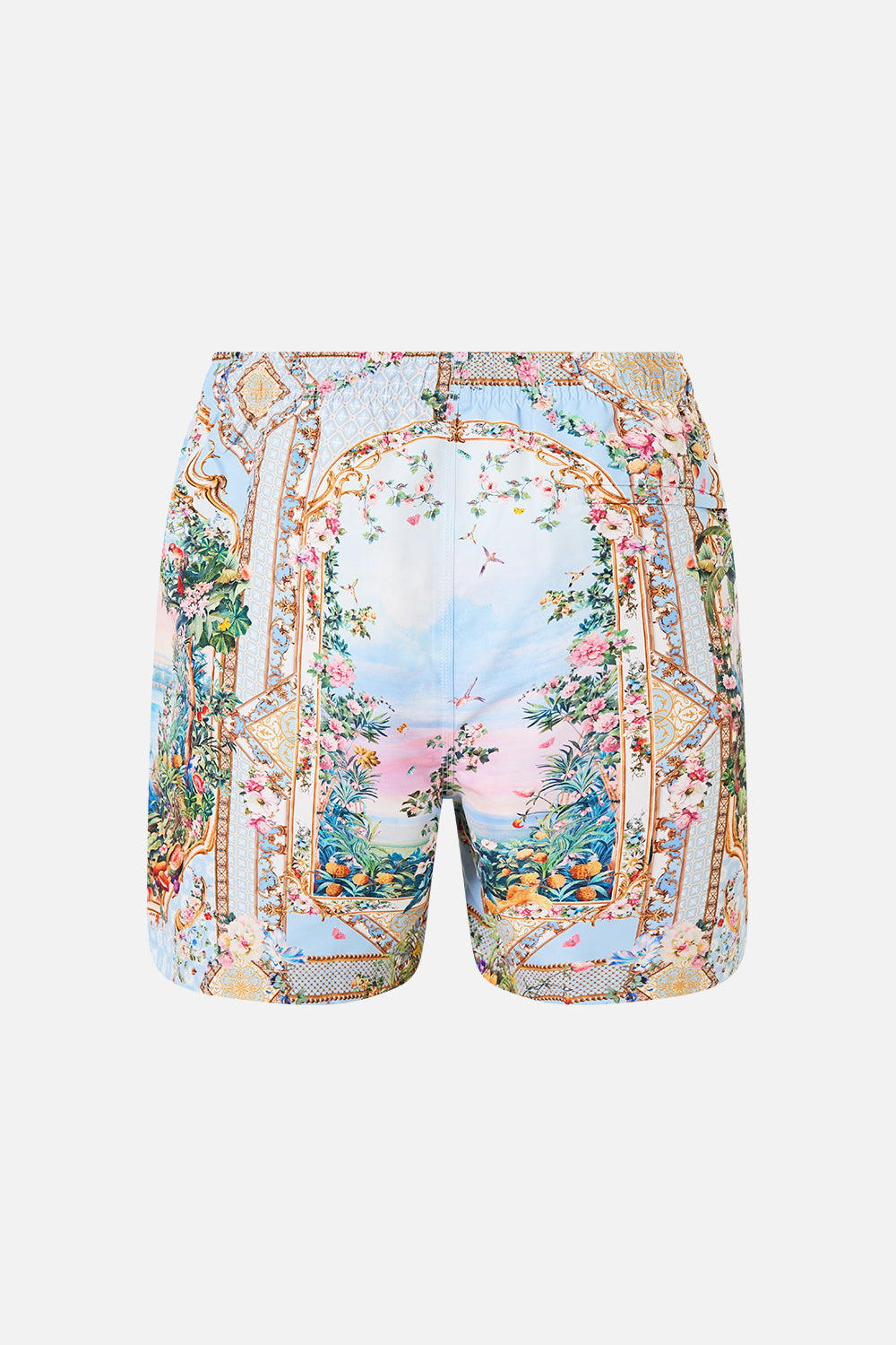 The CAMILLA MID LENGTH BOARDSHORT WITH ELASTIC WAIST SISI SOCIETY