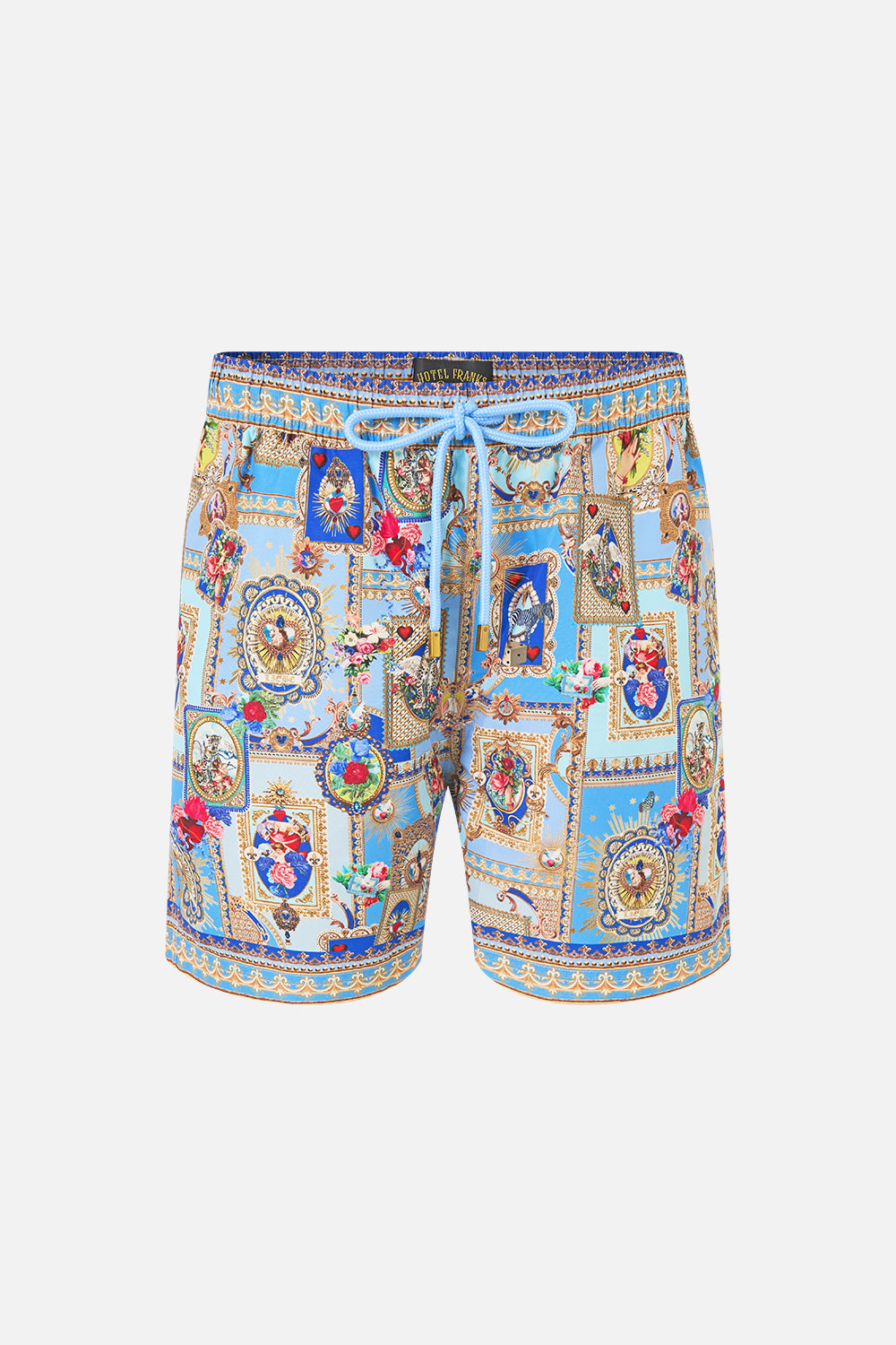 The CAMILLA MID LENGTH BOARDSHORT WITH ELASTIC WAIST VERSES IN VINTAGE