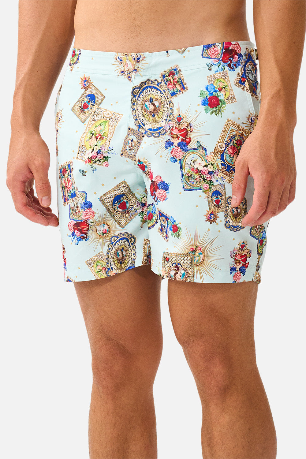 MID LENGTH BOARDSHORT WITH FIXED WAIST VERSES IN VINTAGE