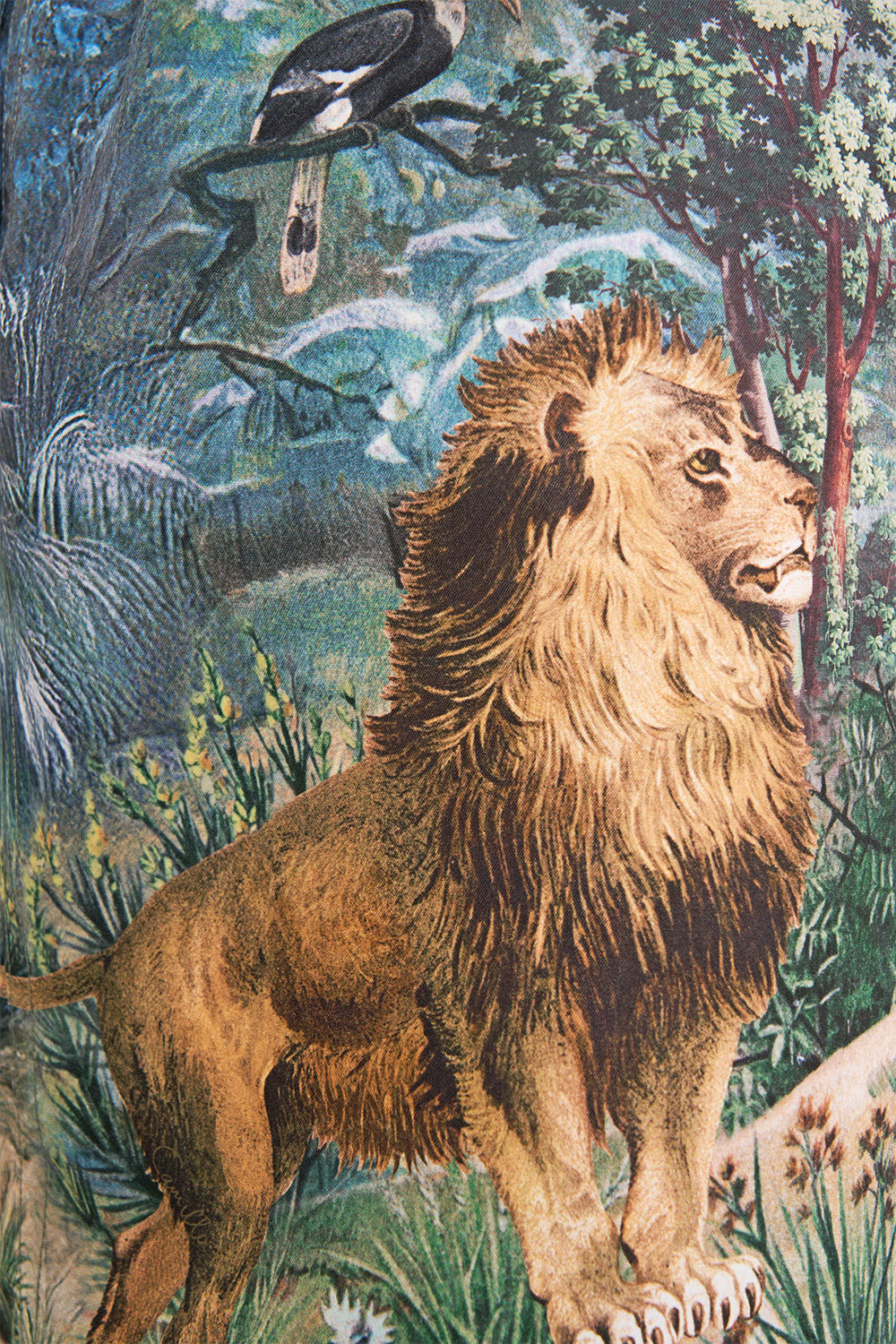 The CAMILLA Mid Length Boardshort with Elastic Waist Animals in the Palace in our Animals in the Palace print.
