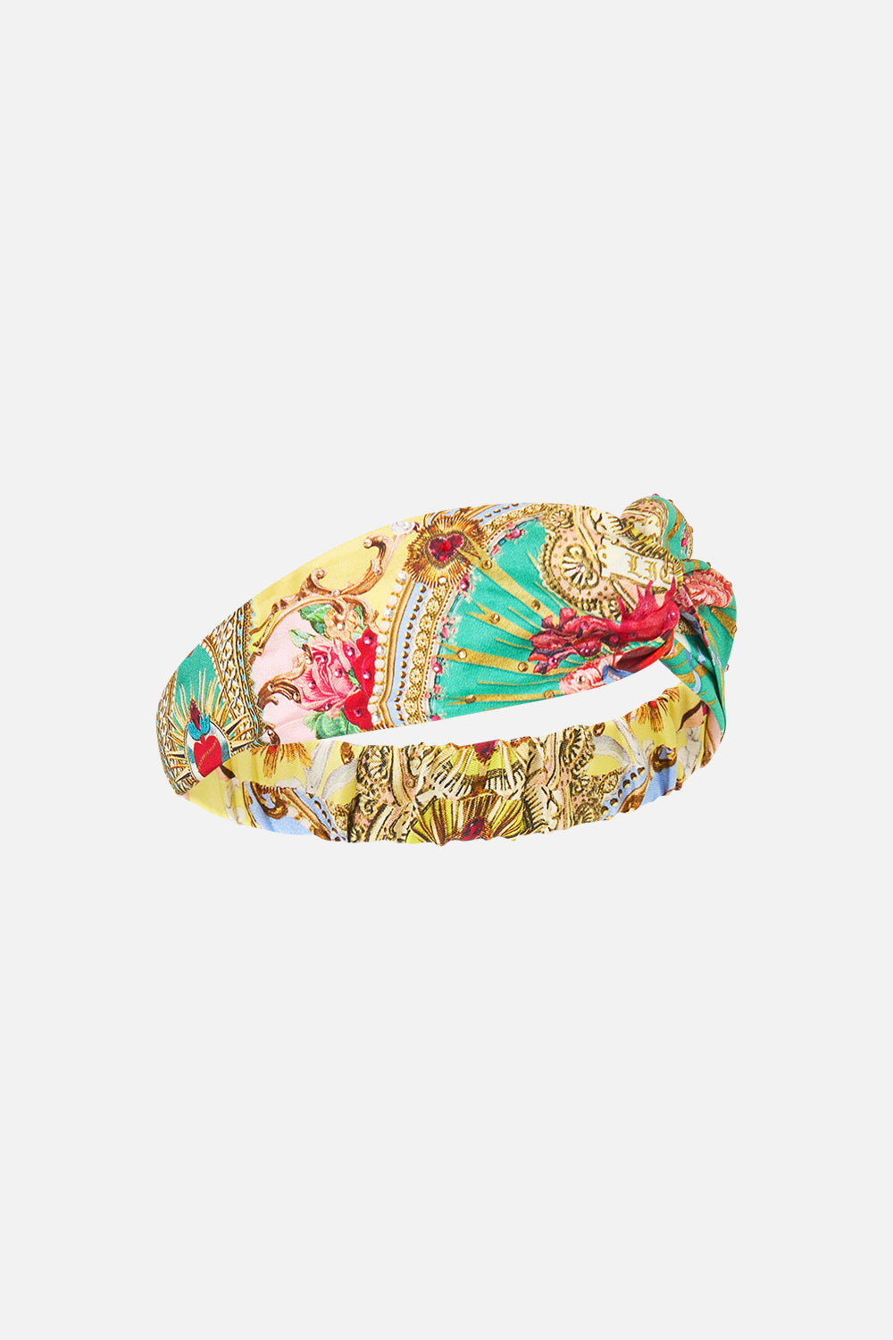 The CAMILLA WOVEN TWIST HEADBAND PAINTED PRAYERS