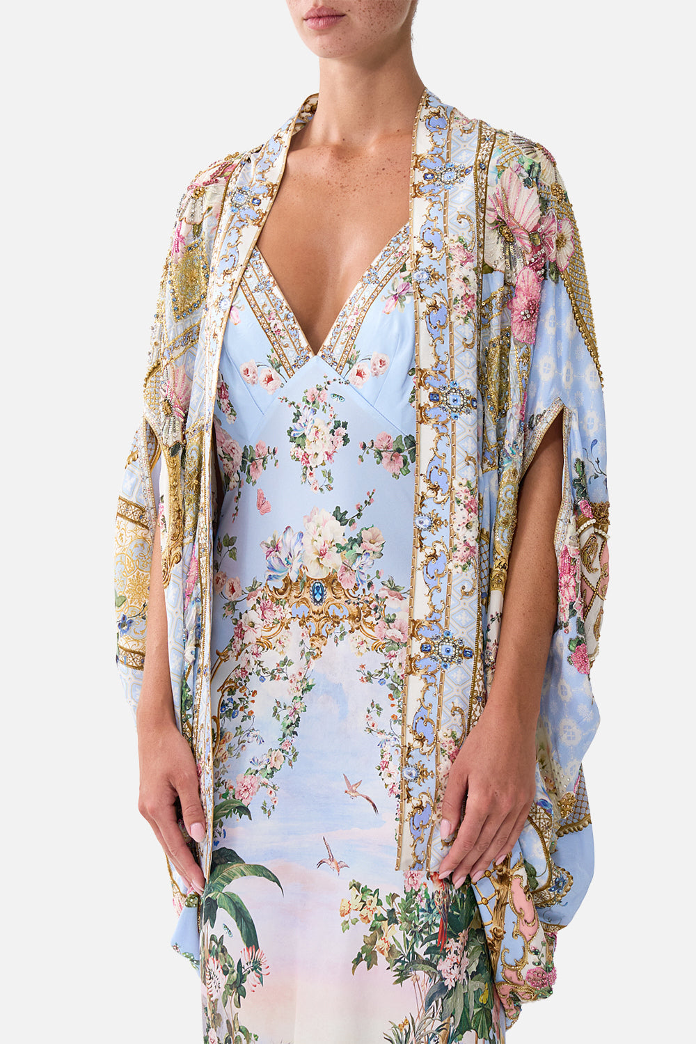 The CAMILLA OPEN FRONT CARDI CAPE SISI SOCIETY