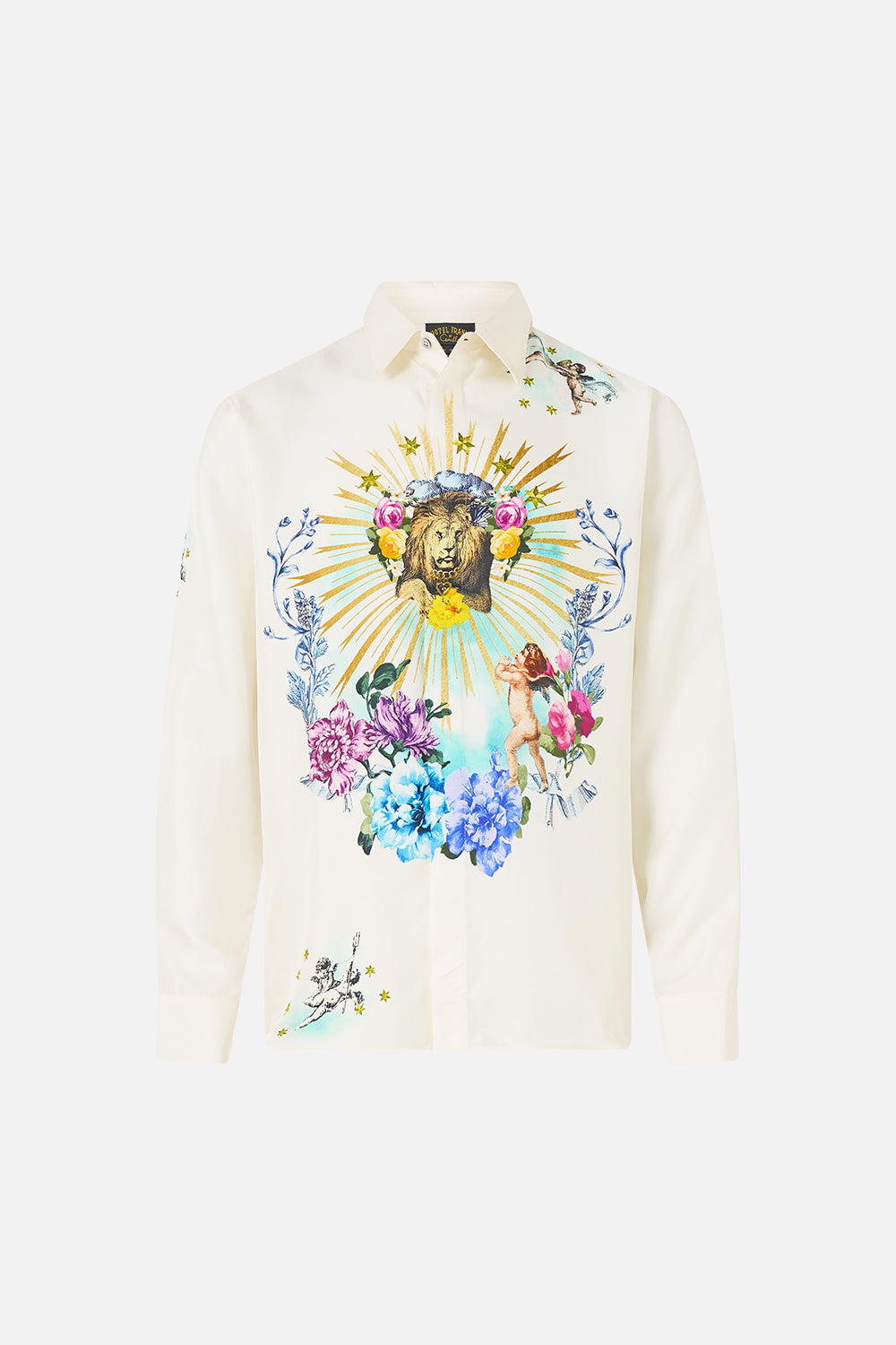 The CAMILLA LONG SLEEVE HIDDEN PLACKET SHIRT CHINOISERIE CHILD