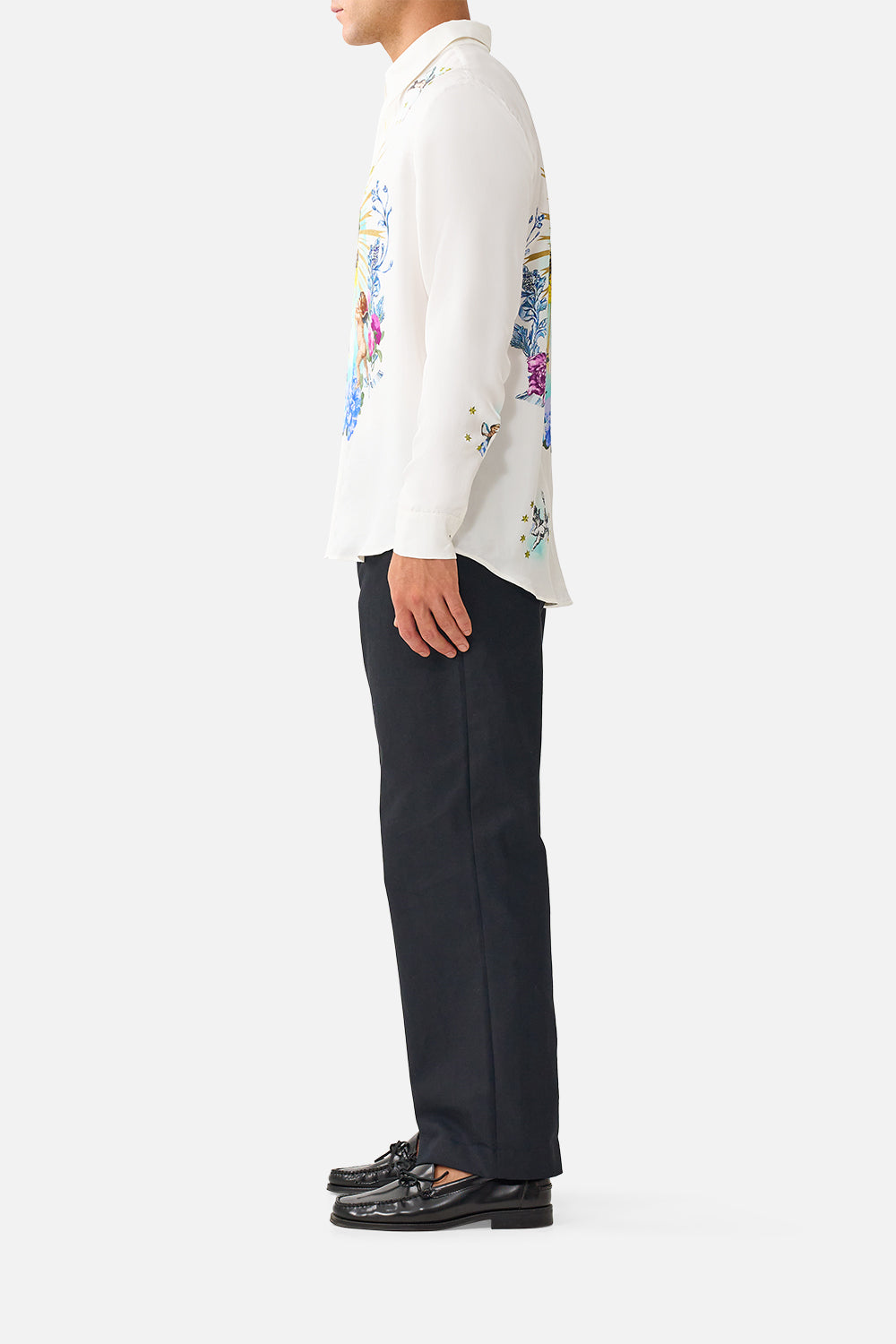 LONG SLEEVE HIDDEN PLACKET SHIRT CHINOISERIE CHILD