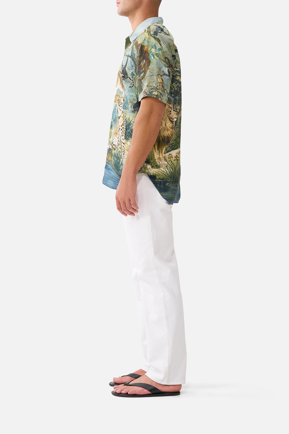 The CAMILLA Short Sleeve Oversized Shirt Animals in the Palace in our Animals in the Palace print.