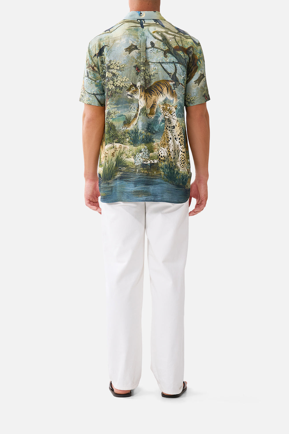 The CAMILLA Short Sleeve Oversized Shirt Animals in the Palace in our Animals in the Palace print.
