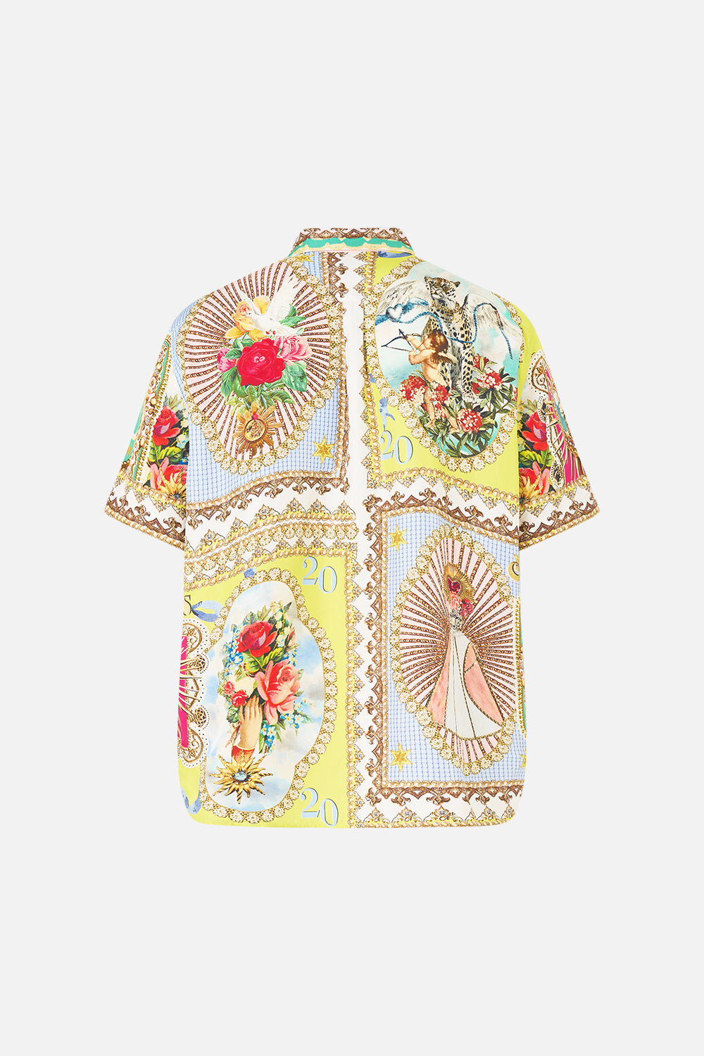 The CAMILLA SHORT SLEEVE OVERSIZED SHIRT PAINTED PRAYERS
