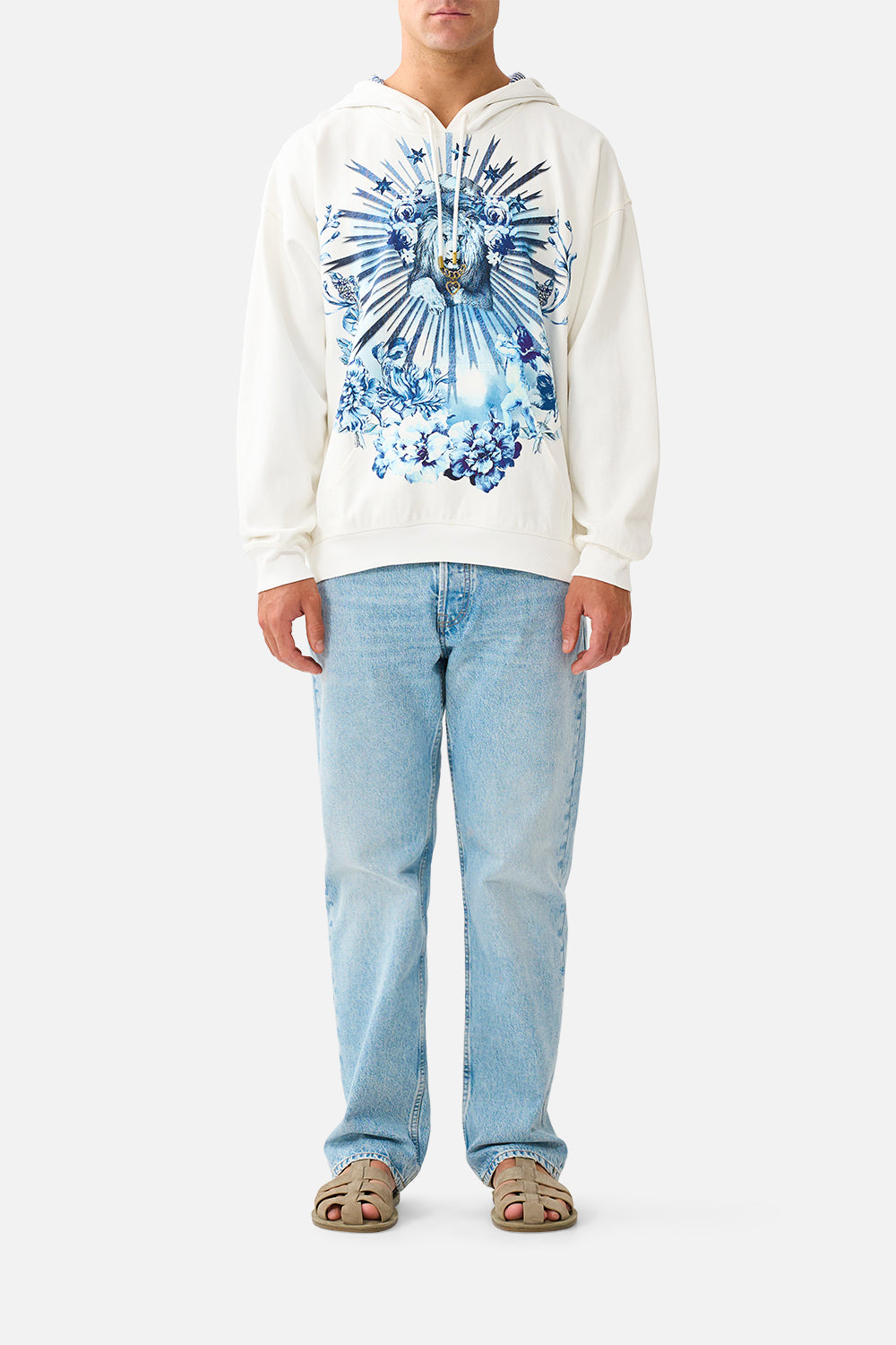 RELAXED FIT OVERSIZED HOODIE W KANGA POCKET THE PORCELAIN PARLOUR