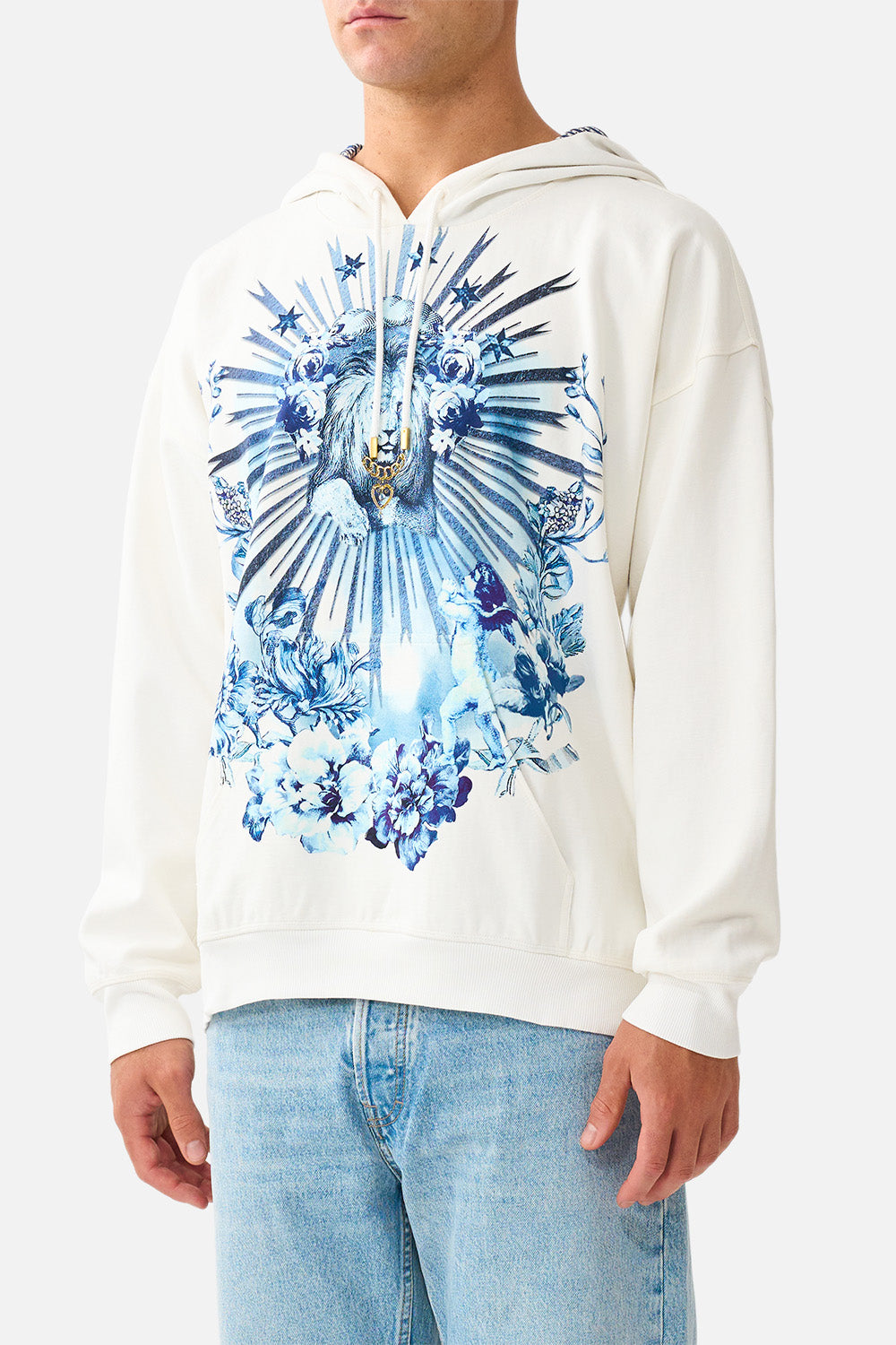 RELAXED FIT OVERSIZED HOODIE W KANGA POCKET THE PORCELAIN PARLOUR