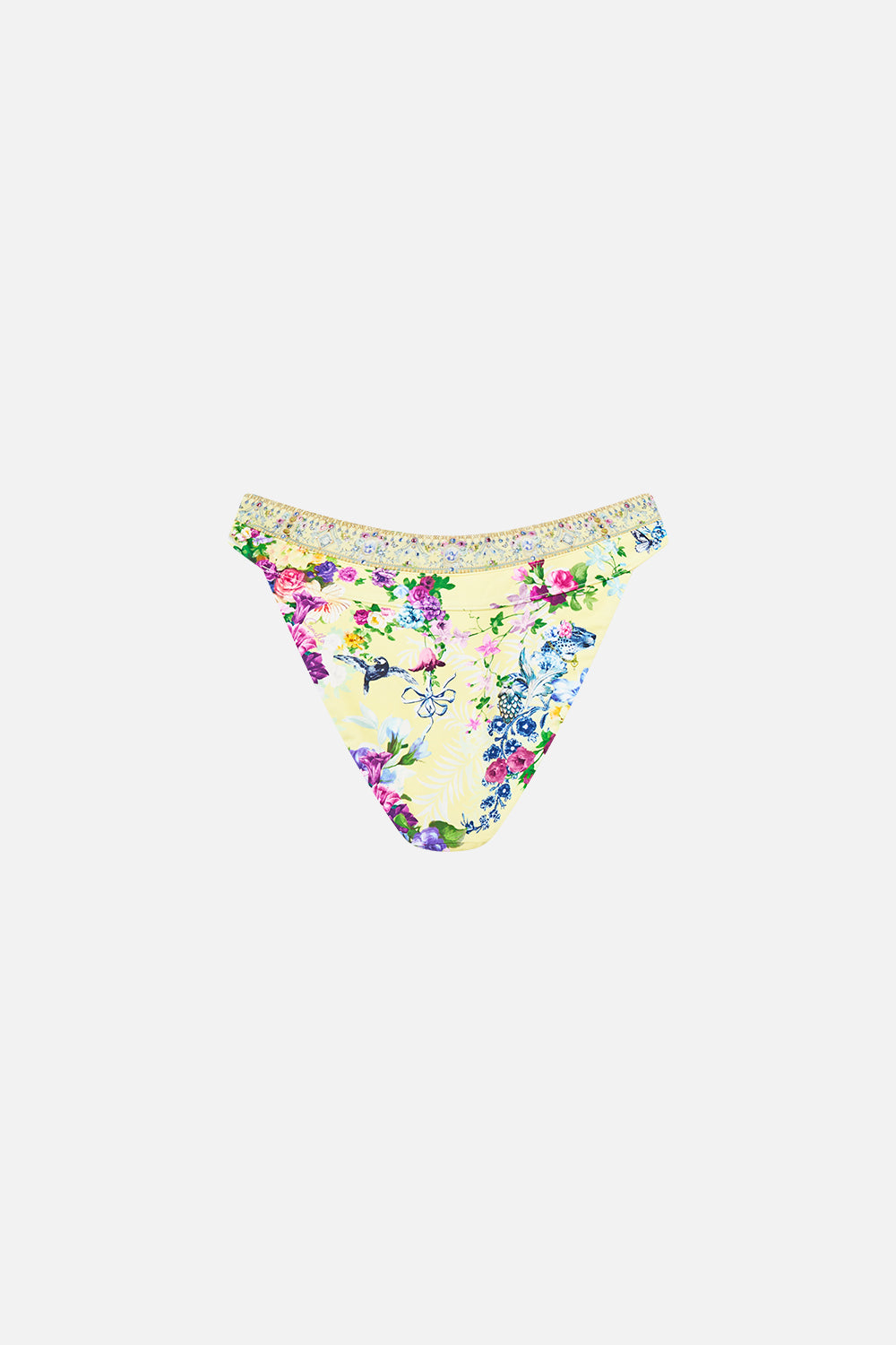 The CAMILLA DIPPED WAIST PANELLED BIKINI BOTTOM CHINOISERIE CHILD