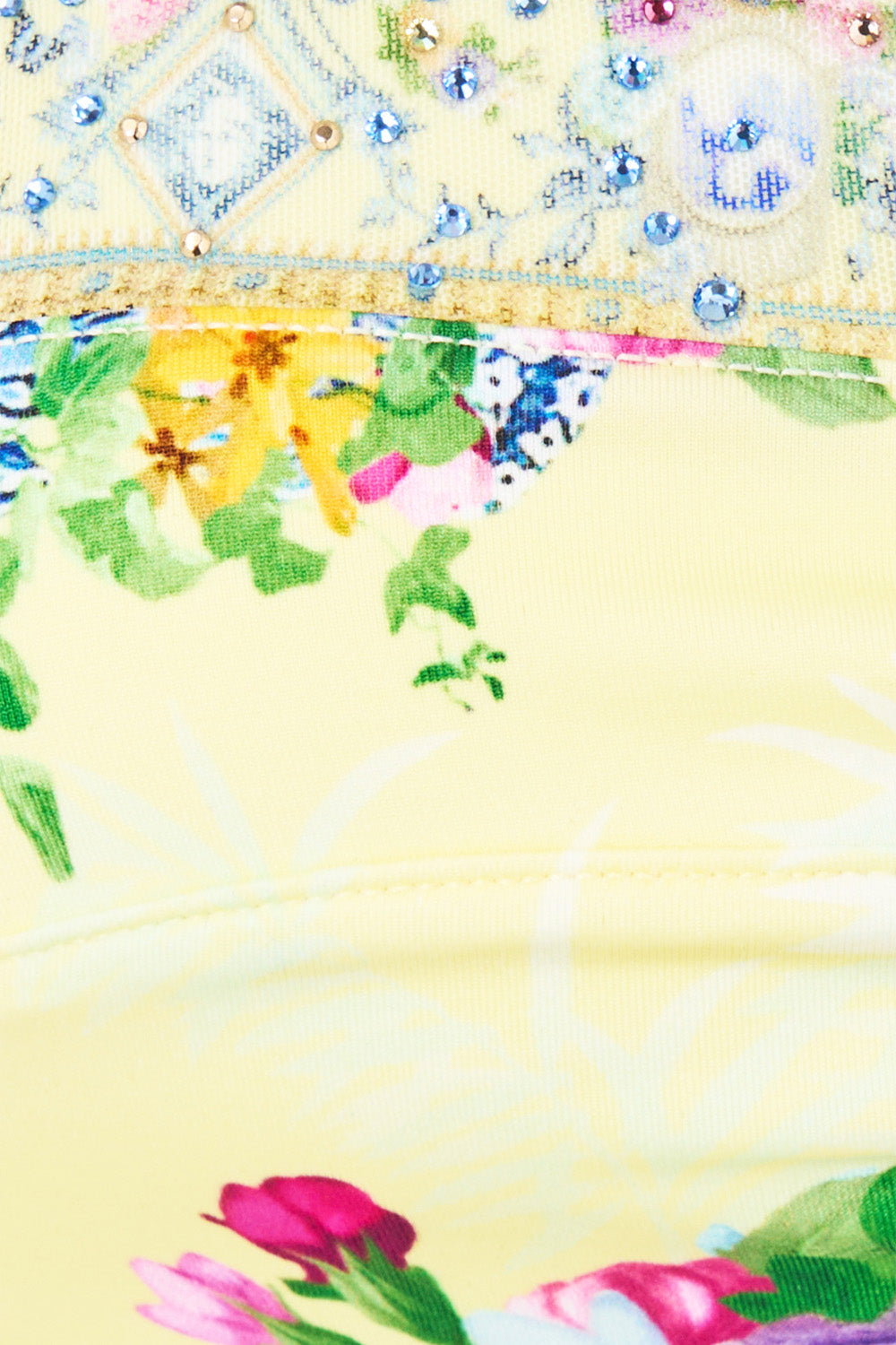 The CAMILLA PANELLED BIKINI TOP W TIE STRAPS CHINOISERIE CHILD