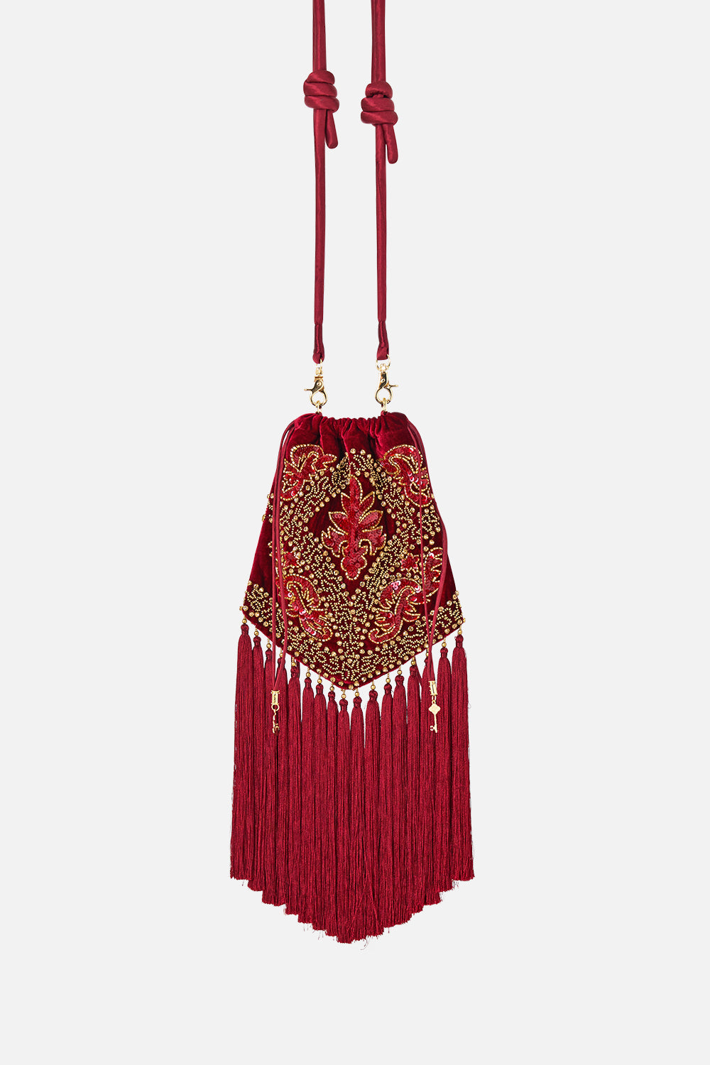 DRAWSTRING TASSEL BAG CALL ME A CARRIAGE