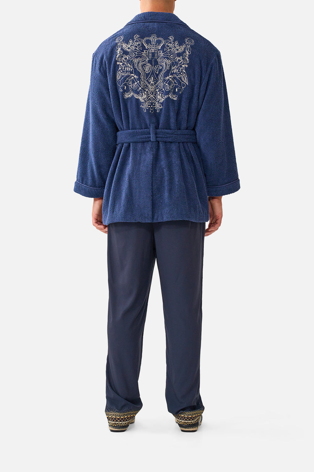 TAPERED ELASTICATED LOUNGE PANT CLOAKED IN BAROQUE
