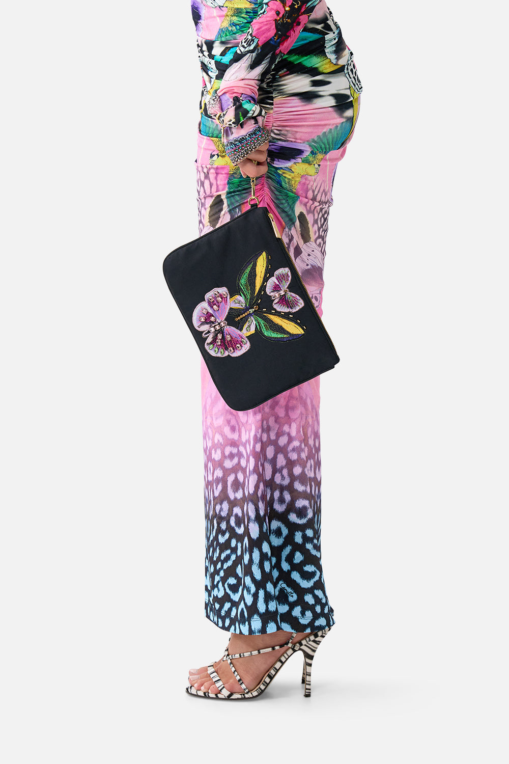 The CAMILLA EMBELLISHED SCARF CLUTCH MILLAMORPHOSIS