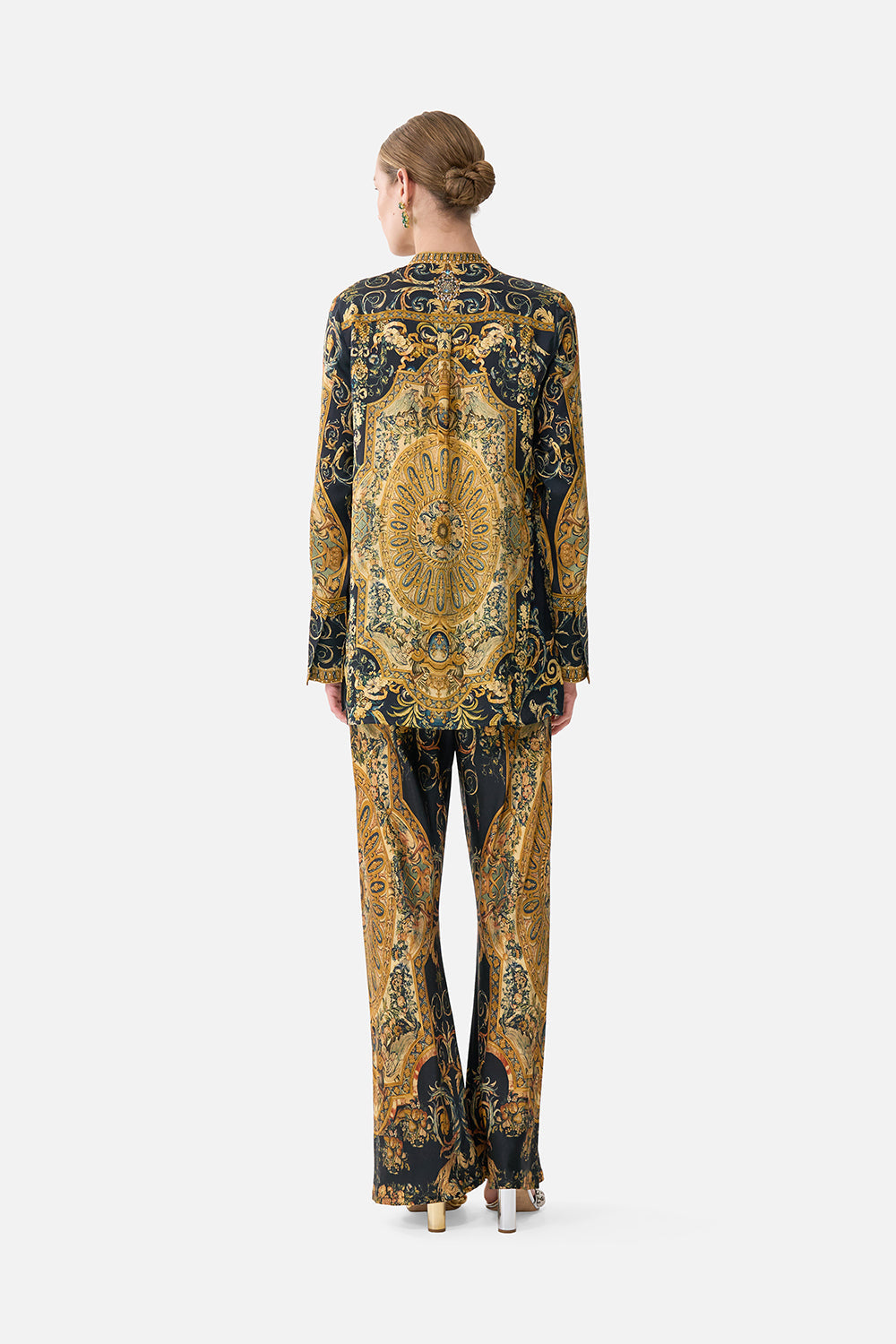 The CAMILLA Button Down Shirt in our Museum Memoirs print.
