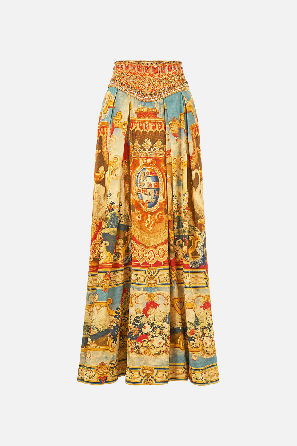 CORSET WAIST MAXI SKIRT LIFE’S RICH TAPESTRY