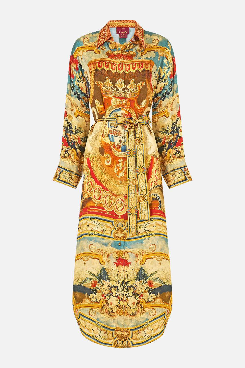 SHIRT DRESS WITH BACK BUTTON DETAIL LIFE’S RICH TAPESTRY