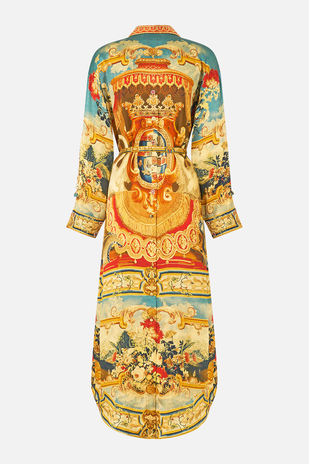 SHIRT DRESS WITH BACK BUTTON DETAIL LIFE’S RICH TAPESTRY