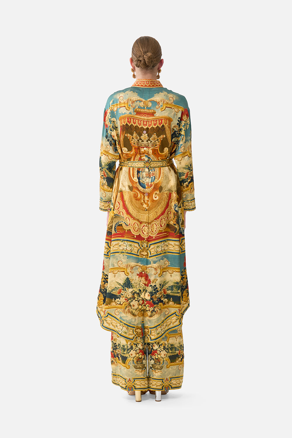 SHIRT DRESS WITH BACK BUTTON DETAIL LIFE’S RICH TAPESTRY