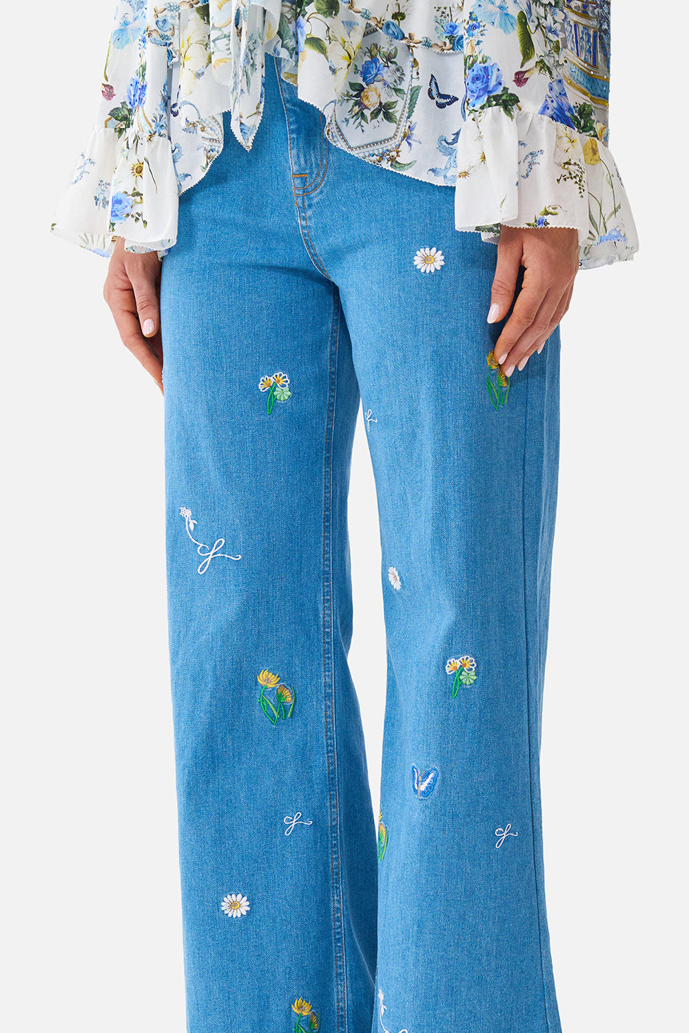 The CAMILLA JENNA HIGH WAISTED FLARE DENIM