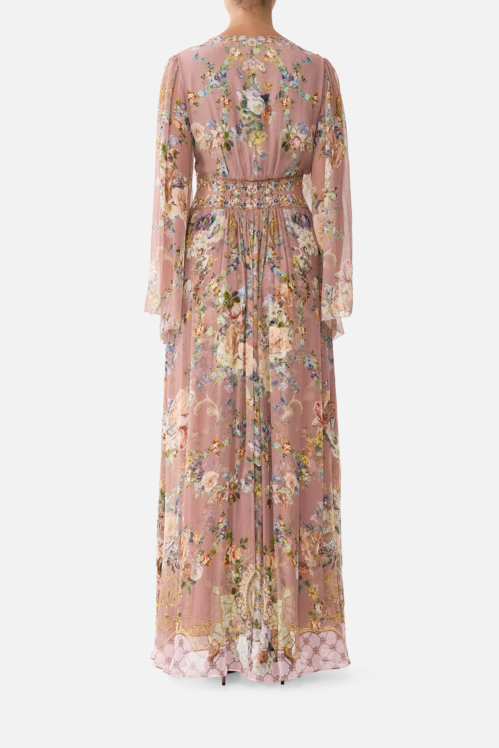 The CAMILLA FLARED SLEEVE DRESS CHAMBER OF BLOOMS