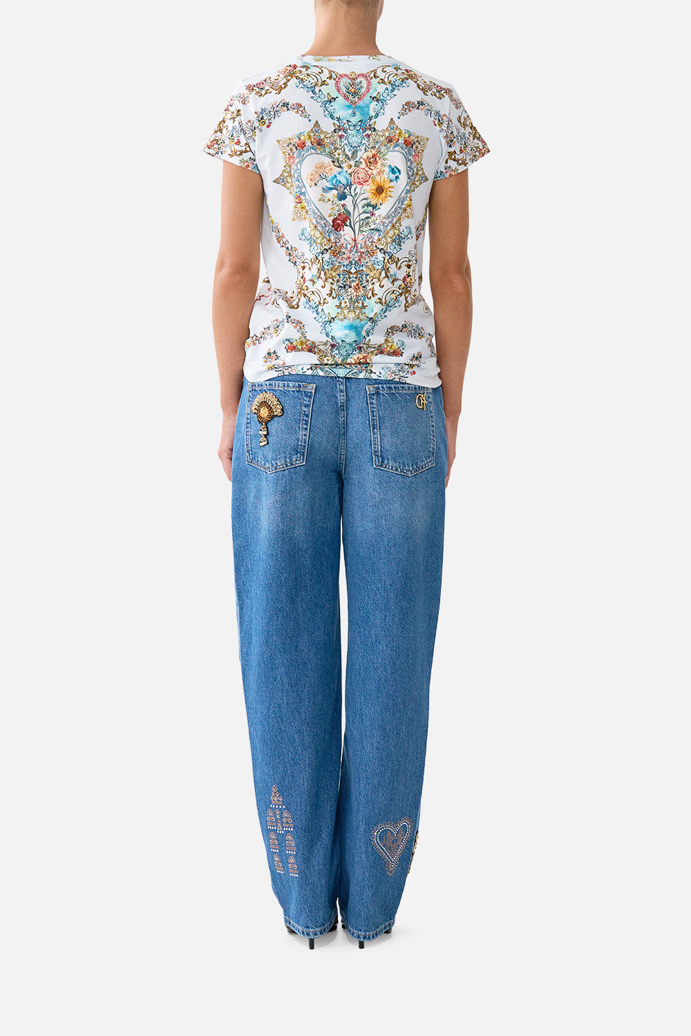The CAMILLA MILLA GIRLFRIEND JEAN DENIM in our  print.